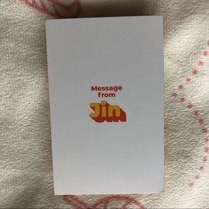 BTS Jin Butter Album Message Card